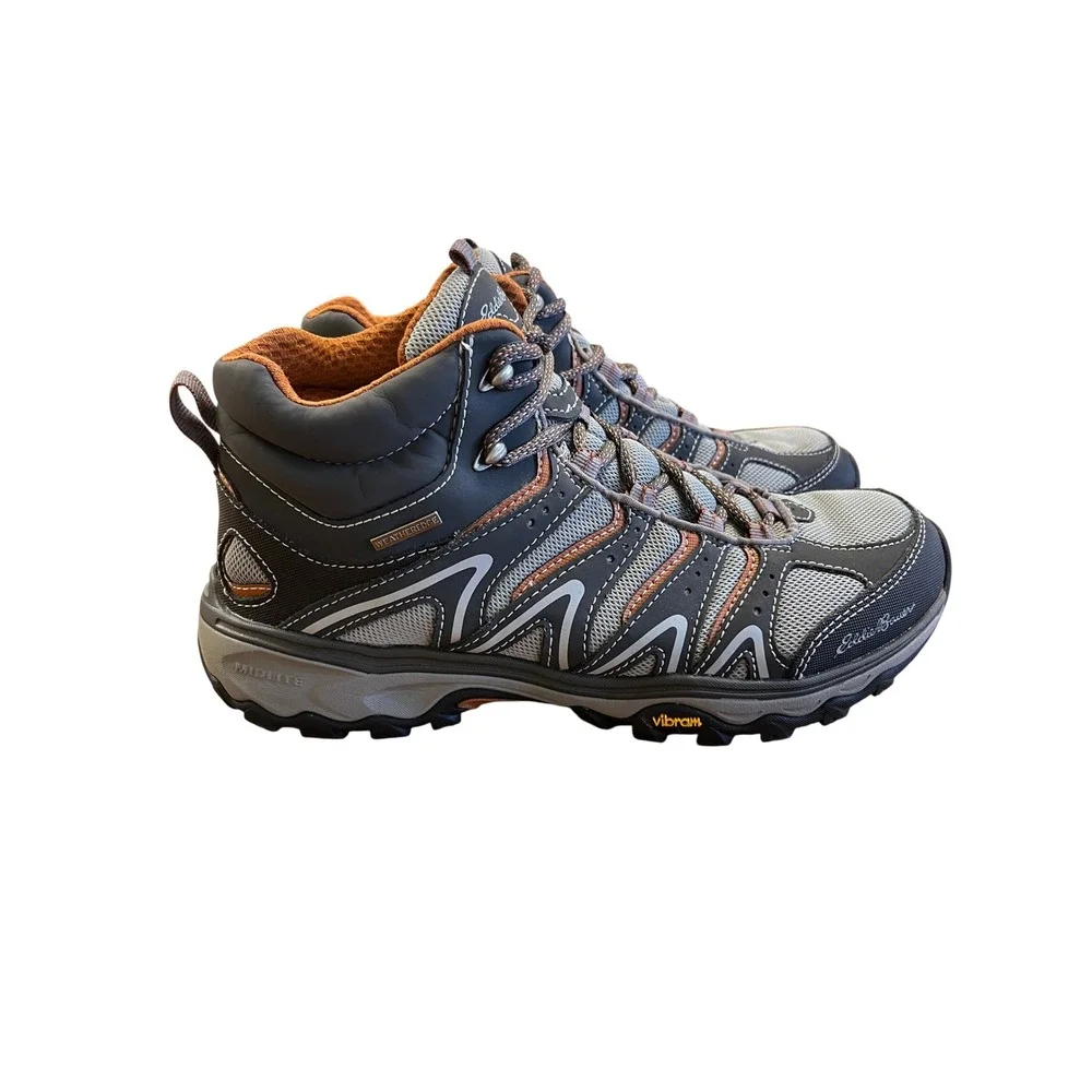 EDDIE BAUER Lukla Mid Hiking Boots Mens 8.5 Camping Waterproof Vibram‎ Gorpcore